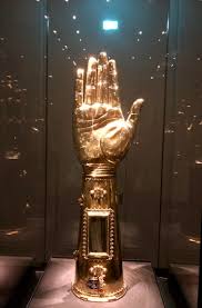 Reliquary containing an arm bone of ...