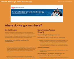 Course Redesign with Technology