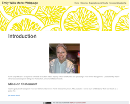 Emily Willis Merlot Webpage