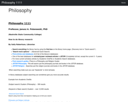 Philosophy 1111