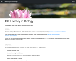 ICT Literacy in Biology