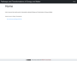 Pathways and Transformations of Energy and Matter