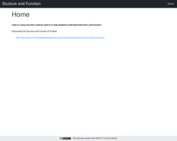 Stucture and Function