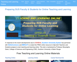 Teaching and Learning Online