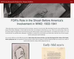 HUM 264 Research Project by Megan Holden