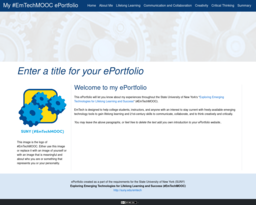 My #EmTechMOOC ePortfolio