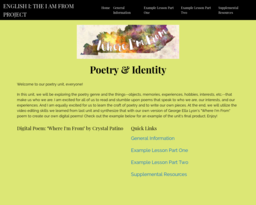 ENGLISH I: THE I AM FROM PROJECT