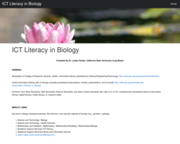 ICT Literacy in Biology