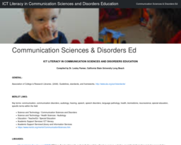 ICT Literacy in Communication Sciences and Disorders Education