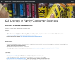 ICT Literacy in Family and Consumer Sciences