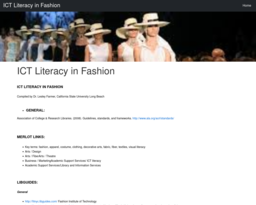 ICT Literacy in Fashion