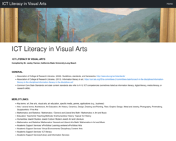 ICT Literacy in Visual Arts