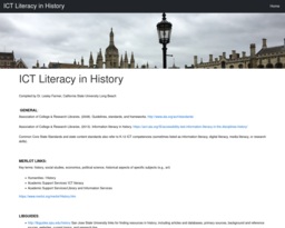ICT Literacy in History