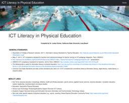 ICT Literacy in Physical Education