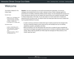Interactive Climate Change Court Battle