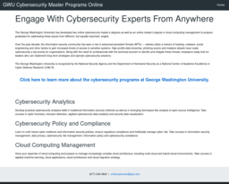 GWU Cybersecurity Master Programs Online