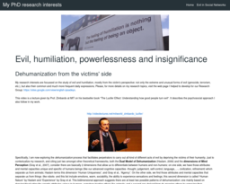 My PhD research interests