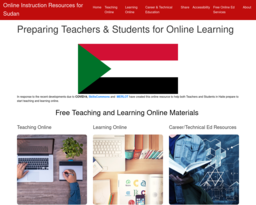 Online Instruction Resources for Sudan
