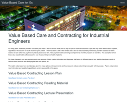 Value Based Care for IEs