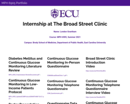 MPH 6905 Portfolio