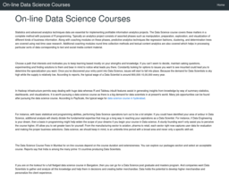 On-line Data Science Courses