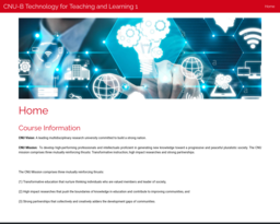 CNU-B Technology for Teaching and Learning 1