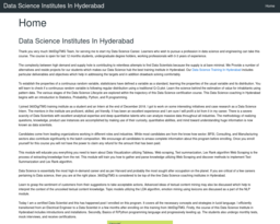Data Science Institutes In Hyderabad