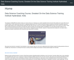 Data Science Coaching Course, Greatest On-line Data Science Training Institute Hyderabad, India