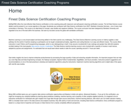 Finest Data Science Certification Coaching Programs