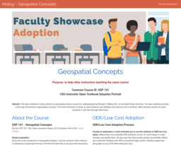 Malloy - Geospatial Concepts