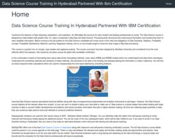Data Science Course Training In Hyderabad Partnered With Ibm Certification