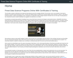 Finest Data Science Programs Online With Certificates & Training