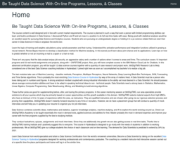Be Taught Data Science With On-line Programs, Lessons, & Classes