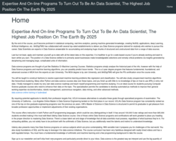 Expertise And On-line Programs To Turn Out To Be An Data Scientist, The Highest Job Position On The Earth By 2025