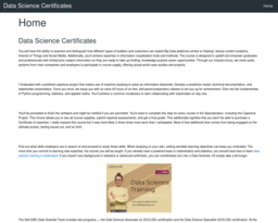 Data Science Certificates
