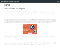 Data Science On-line Programs