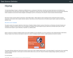 Data Science Definition