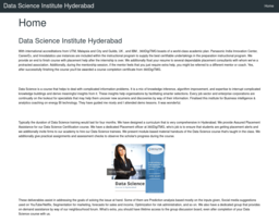 Data Science Institute Hyderabad