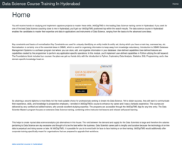 Data Science Course Training In Hyderabad