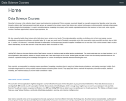 Data Science Courses