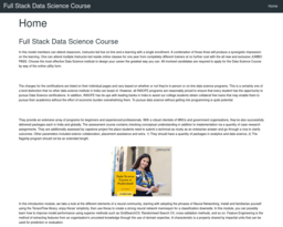 Full Stack Data Science Course