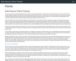 Data Science Online Training