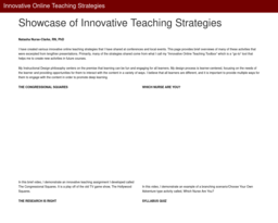 Innovative Online Teaching Strategies