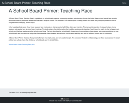 A School Board Primer: Teaching Race