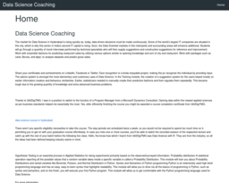 Data Science Coaching