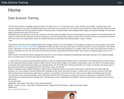 Data Science Training