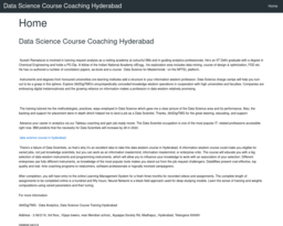 Data Science Course Coaching Hyderabad