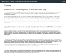 Data Science Course In Hyderabad With Placement Help
