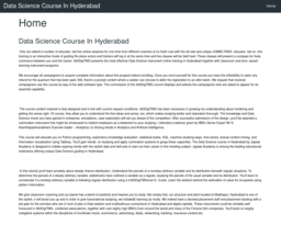 Data Science Course In Hyderabad