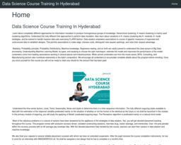 Data Science Course Training In Hyderabad